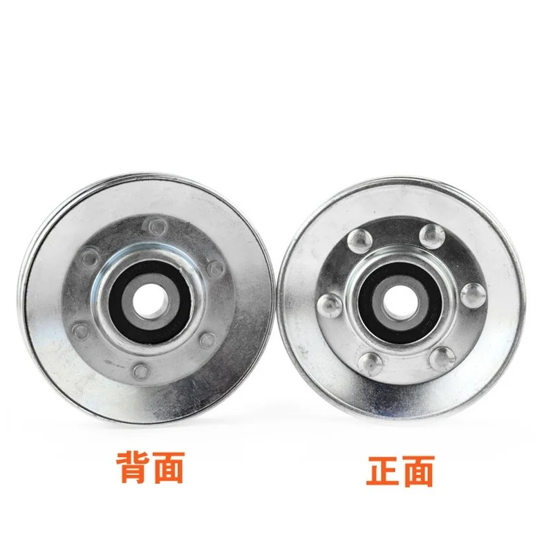 10*73*11mm round bottom V groove concave wheel roller, elevator wire rope hanging wheel, through the line guide wheel, embedded