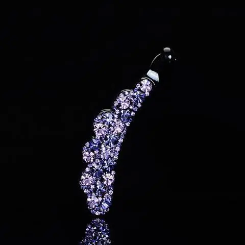 Korean high-end crystal banana clip vertical clip hairpin Korean hair accessories rhinestone large ponytail clip hairpin