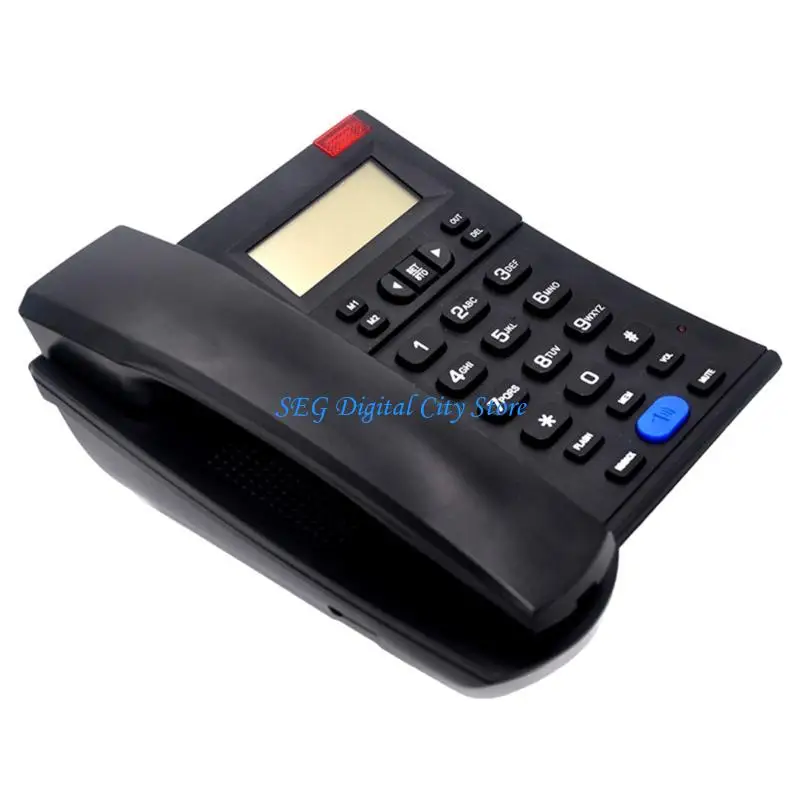 U75B هاتف سلكي سطح المكتب هاتف منزلي لكبار السن المتصل بزر كبير هاتف متكامل لغرفة الضيوف في المنزل والمكتب #4