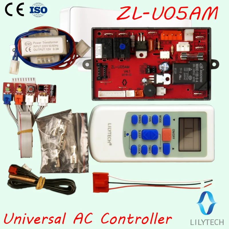 ZL-U05AM, Control Board Universal air Conditioner, Universal A/c Control System, Universal Control Board, Lilytech, U05a