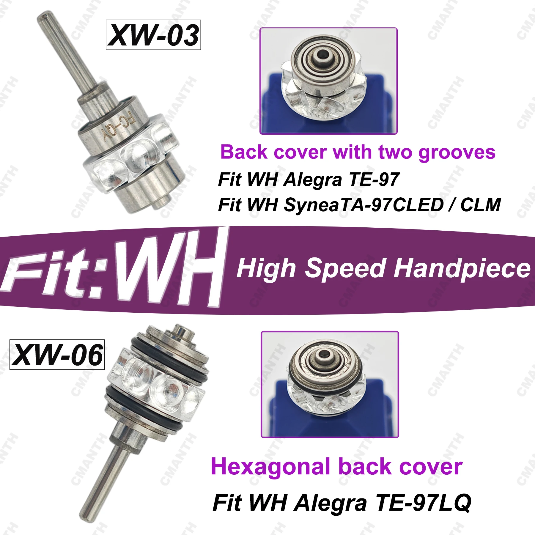 

Стоматологический турбинный картридж, воздушный ротор, подходит для WH Allegra TE-97/LQ SyneaTA-97CLED/CLM, высокоскоростной наконечник, стоматологические изделия