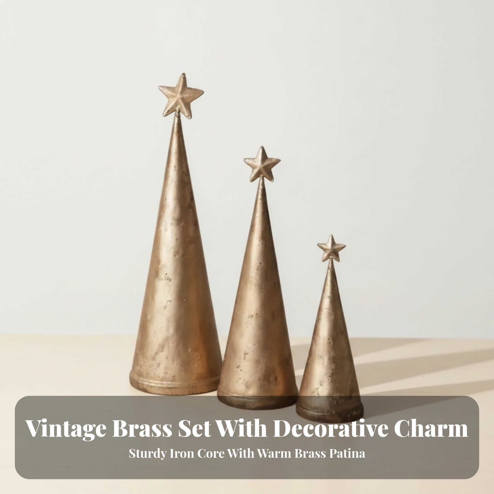 3 Buah Hiasan Kerucut dengan H - Star Tree Topper ulasan dan harga