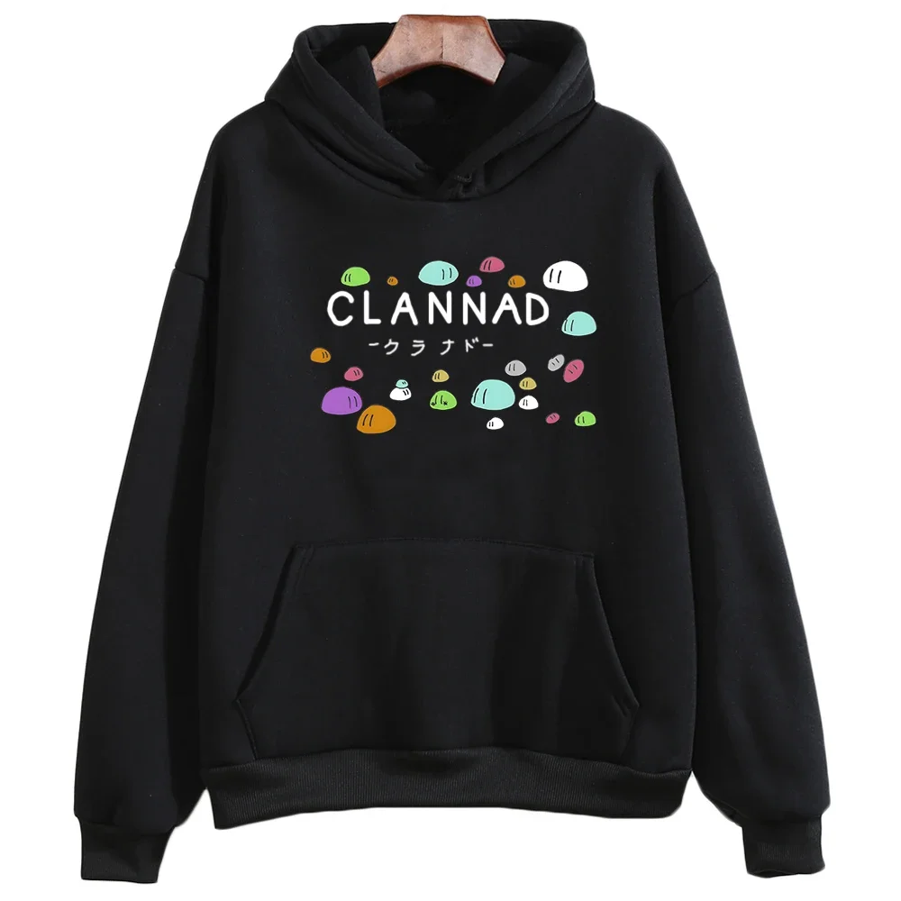 Clannad After Story Dango Daikazoku Cartoon Hoodie Women/men Kawaii/Cute Long-sleeved Sweatshirt Slight Strech Fashion Fleece