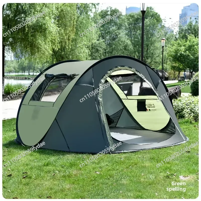 Easy to set up 4-5 people with instant sailing tents, fully automatic family picnic tents, travel waterproof and windproof