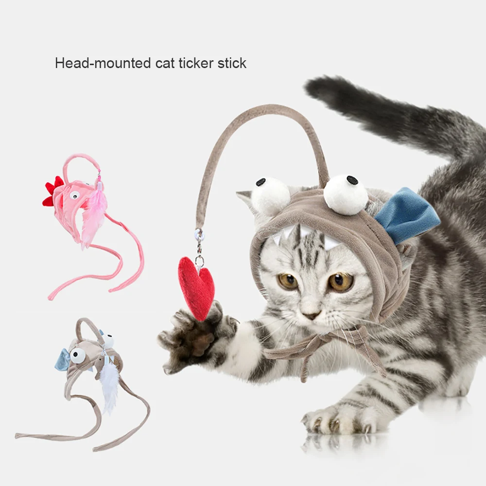 

Cat Toy Cat Teaser High Toy Interesting Modeling Replaceable Parts Various Styles Hook Design Crystal Super Soft Fabric