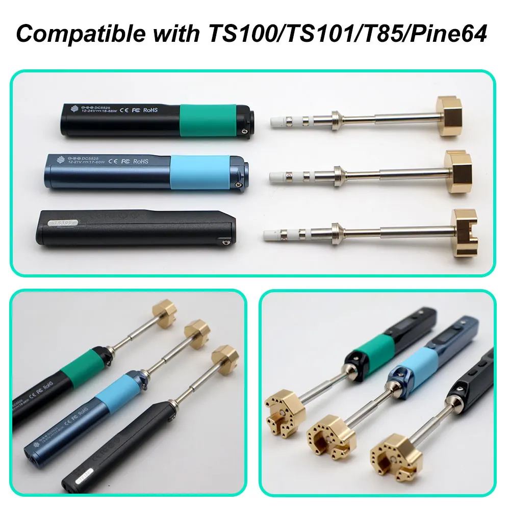 TS100 TS101 Pine64 936 Joystick Soldering Iron Tip For Xbox PS4 PS5 Switch Pro Joystick Heating Mold Disassembly Repair Tools - view 6