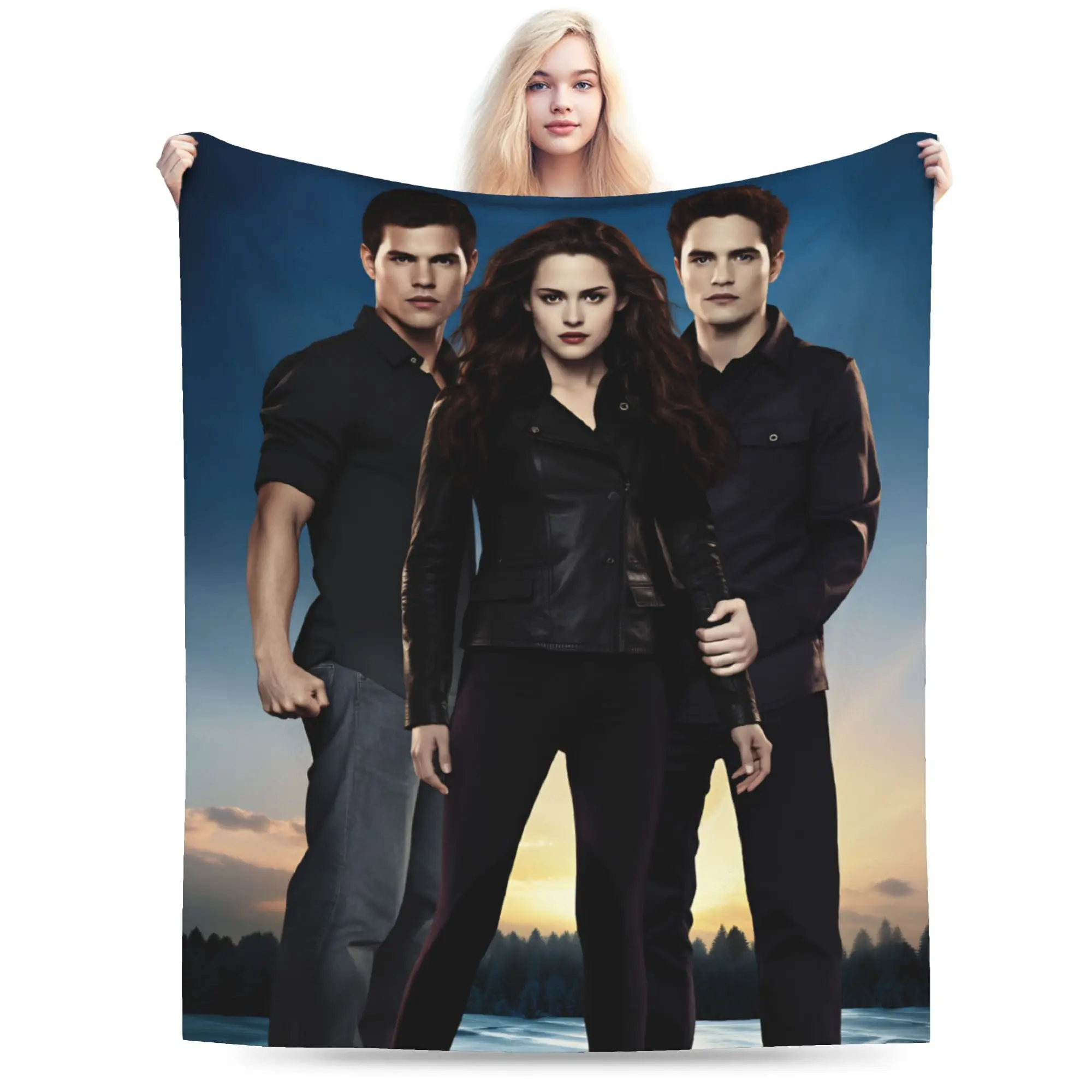 ديكور إدوارد بطانية جودة فائقة النعومة بطانية رمي الشفق ساغا الشتاء صبي فتاة المفرش الجمالي في الهواء الطلق