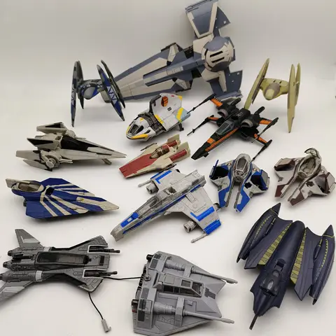 Hasbro Star Wars Mini Vehicles 1/72 Scale Batch: X-Wing/TIE Fighter Boat Series, Bulk Cargo Model for Collection