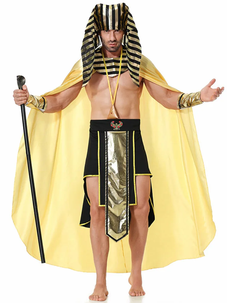 loween King Long Robe Mythical All-seeing Eye Performance Costume Bar Nightclub Outfit Polyester 2023 Autumn Faion