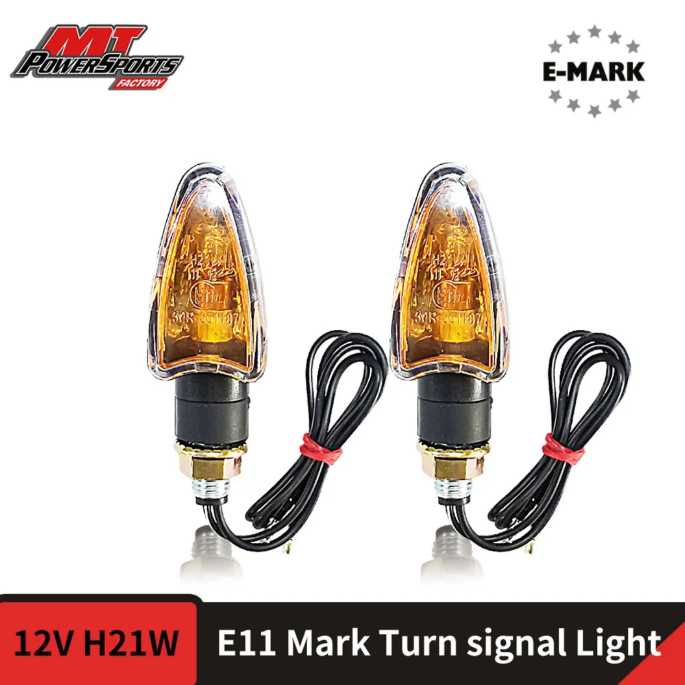 Motorcycle Indicator Turn Signal E-mark Approved LED Blinker Bulb Flasher Lights For Honda Kawasaki Suzuki Yamaha Universal