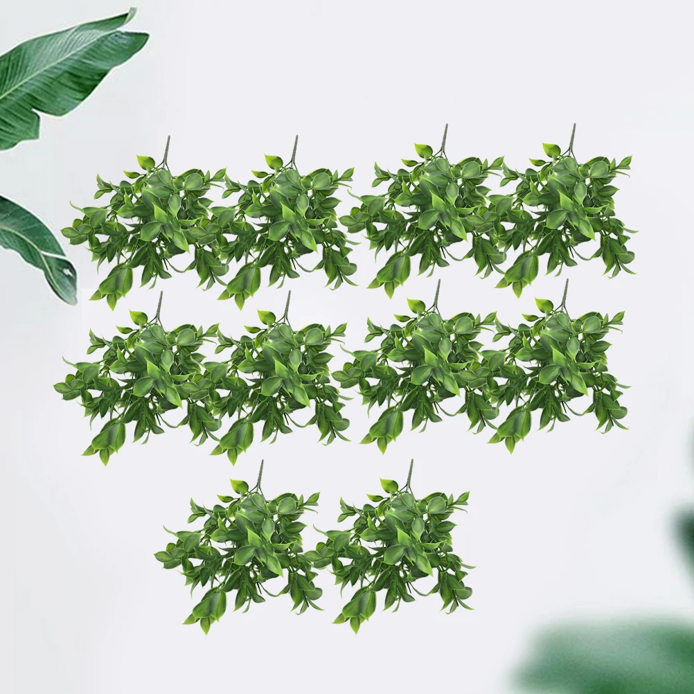 

10 Pcs Artificial Flower Plant Wall Decor Beautiful Flowers for Home Wedding Office Bunches Bouquet Fake Greenery