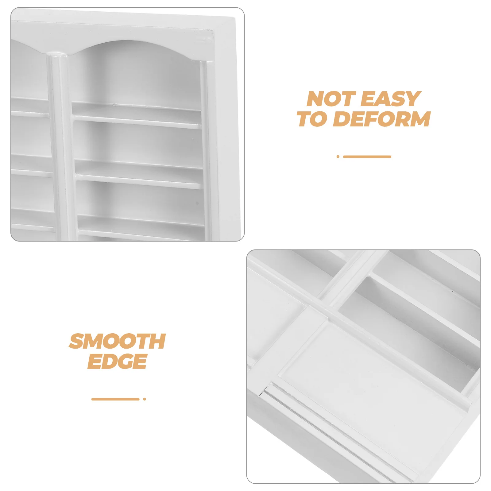 1 قطعة خزانة الكتب الثلاثية عالية الجودة رف عرض المنزل أثاث صغير متين لتقوم بها بنفسك الحرف ملحقات تزيين المناظر الطبيعية الصغيرة