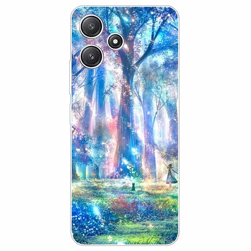 For Xiaomi Redmi 12 4G 5G Case Silicone Painted Soft Clear Cover for XIAOMI Redmi 12 4G 6.79\'\' Shell Funda Redmi 12 5G TPU Coque