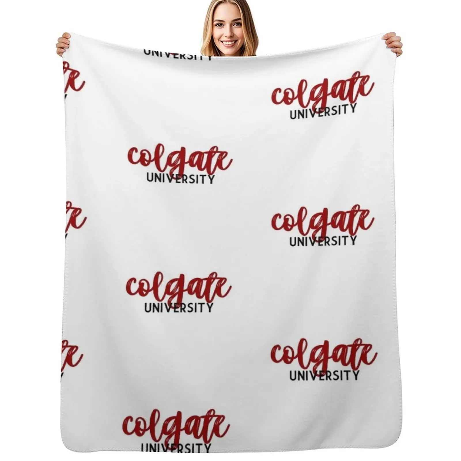 

Colgate University Throw Blanket Foldable Soft Warm Blanket for Outdoor Use