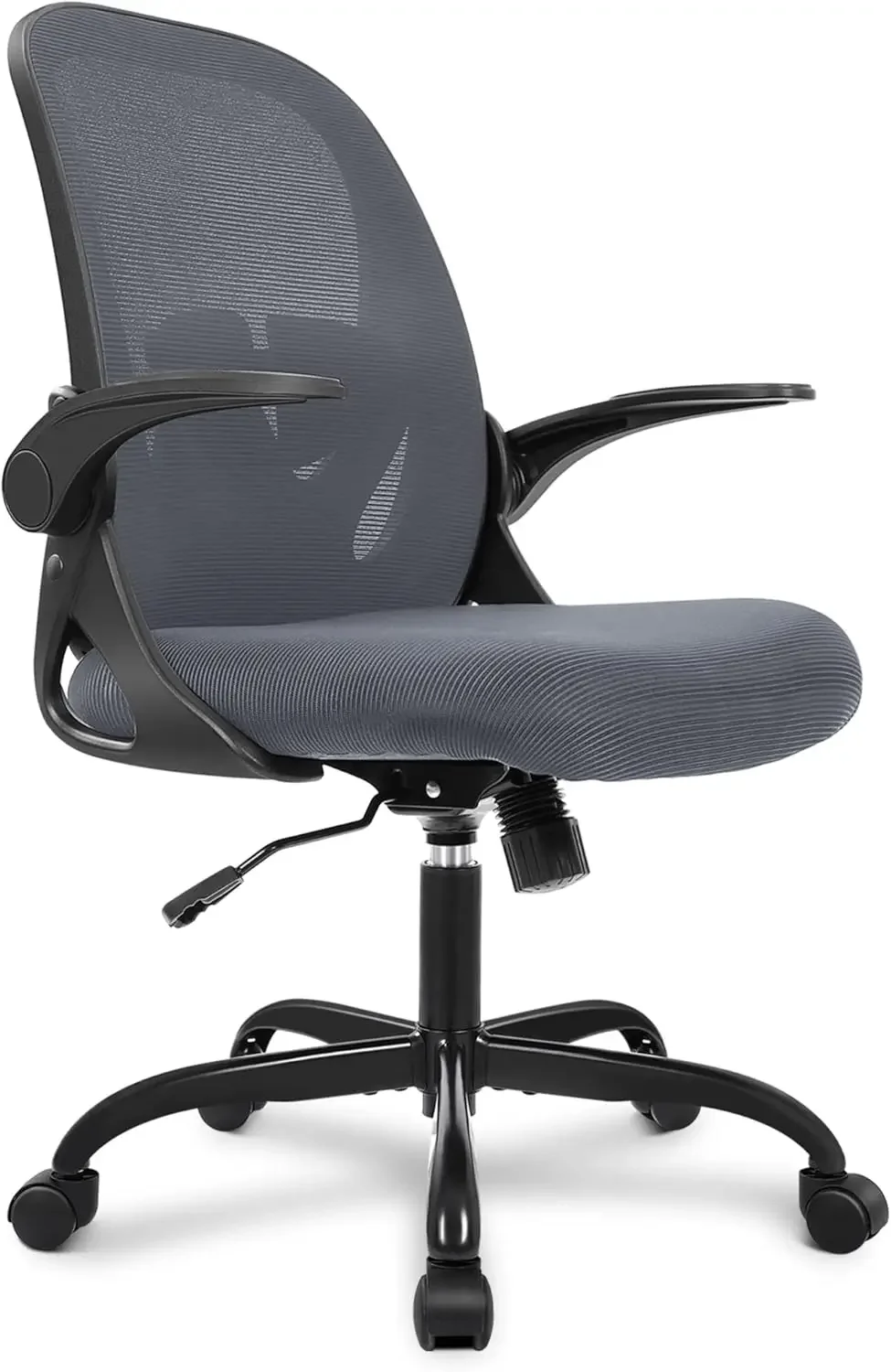 Office Chair Ergonomic Desk Chair with Adjustable Lumbar Support and Height, Swivel Breathable Desk Mesh Computer Chair with Fli