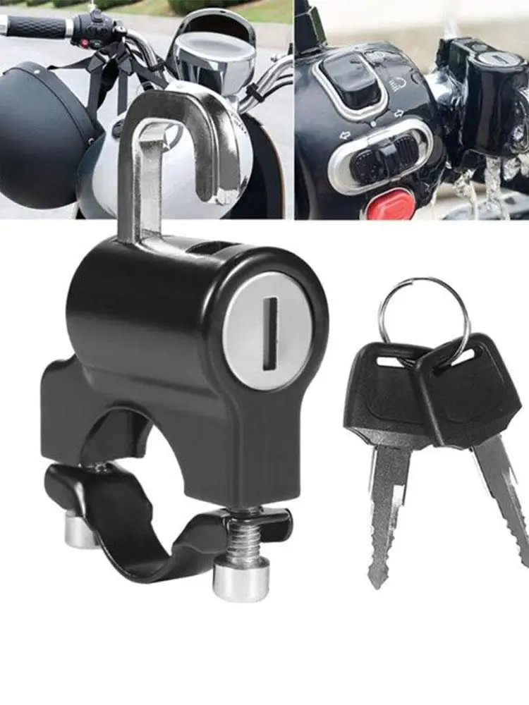 AliExpress Motorcycle Helmet Lock Anti-Theft Bicycle Helmet Security Locks with 2 Keys Quick Installation Tool Motorcycle Accessories