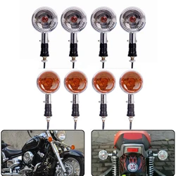 Intermitentes ámbar para motocicleta, luces intermitentes de 10W para YAMAHA V MAX 1200, XVS 650, 400, XVS1100, ajuste Universal