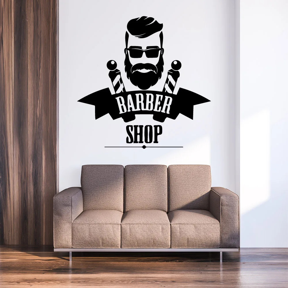 Creative Barber Shop WALL STICKER Home Decor Vinyl Wall Stickers For Baby's Rooms Art Decor Wallpaper