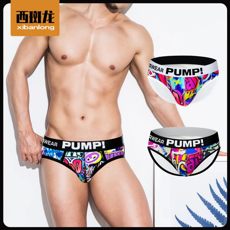 

Low Rise Homme Man Cotton Fabric For Gay Sexy Mens Short Boxermen's Bag Breathable Boxer Underwear Briefs Ice Silk Panties