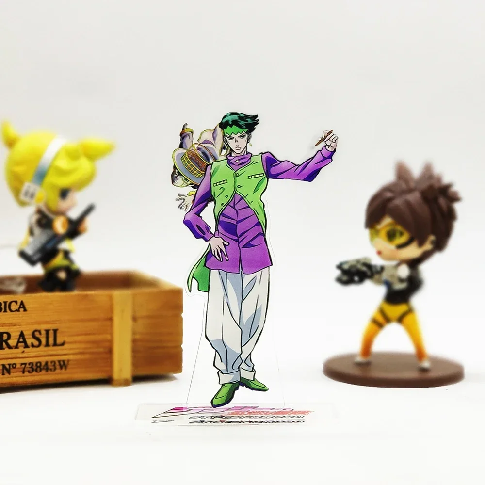 Jo no Bizarre Adventure Kishibe Rohan acrylic stand figure model double-side plate holder cake topper anime games cool