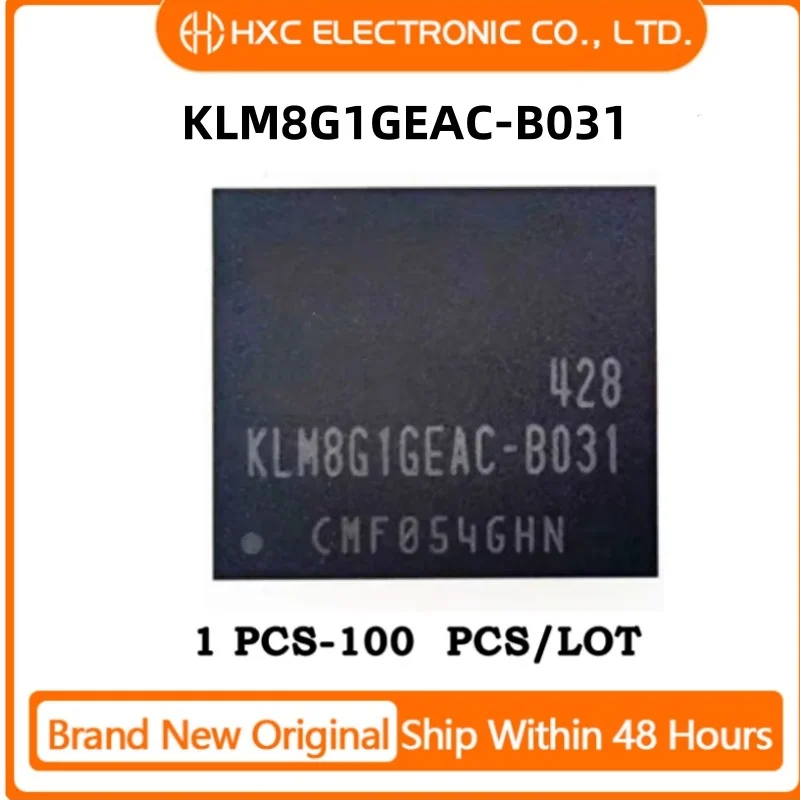 1PCS/10PCS/50PCS/100PCS KLM8G1GEAC-B031 KLM8G1GEAC BGA153 Brand New Original IC Chip