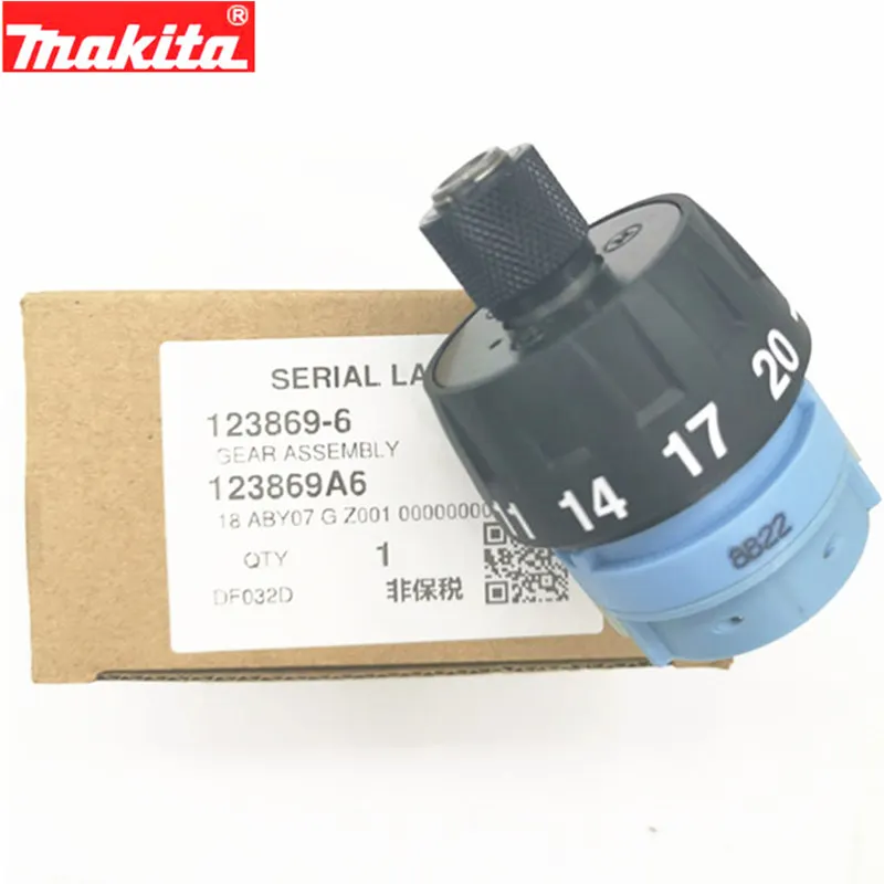 

Makita 123869-6 Gear Assy Gearbox for DDF083 DF032D DFF032Z DFF032Power Tool Accessories Electric tools part