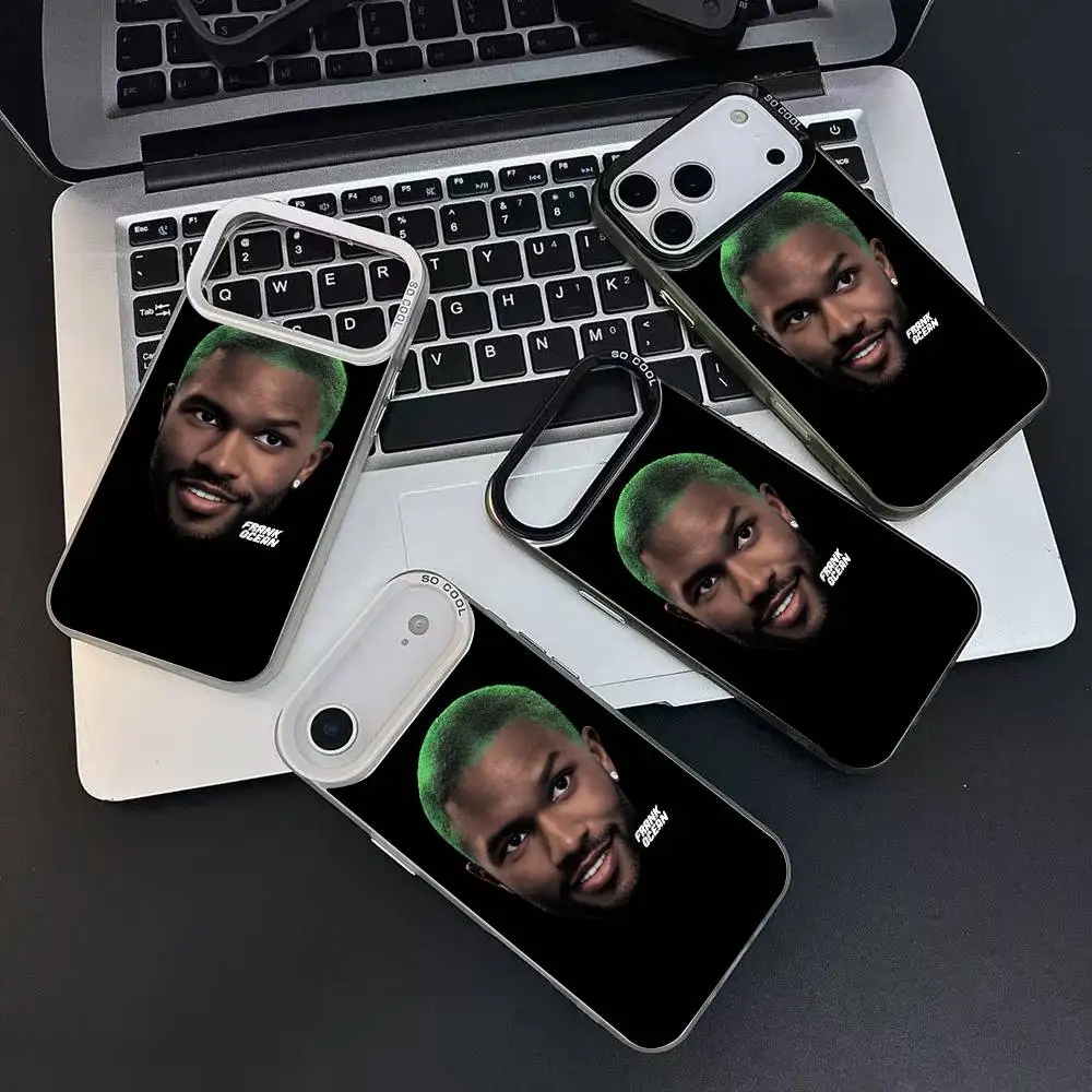 حافظة هاتف تايلر ذا كريتور فرانك أوشن شقراء IMD تصميم اللون فضي لهاتف آيفون 17 16 15 14 13 12 11 Air Pro Max Plus #4