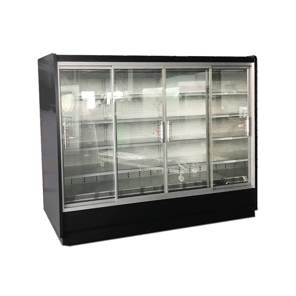 Refrigeration Equipment Glass DoorAuto Closing Sliding Glass Door For Vegetables And Milk Display Chillers