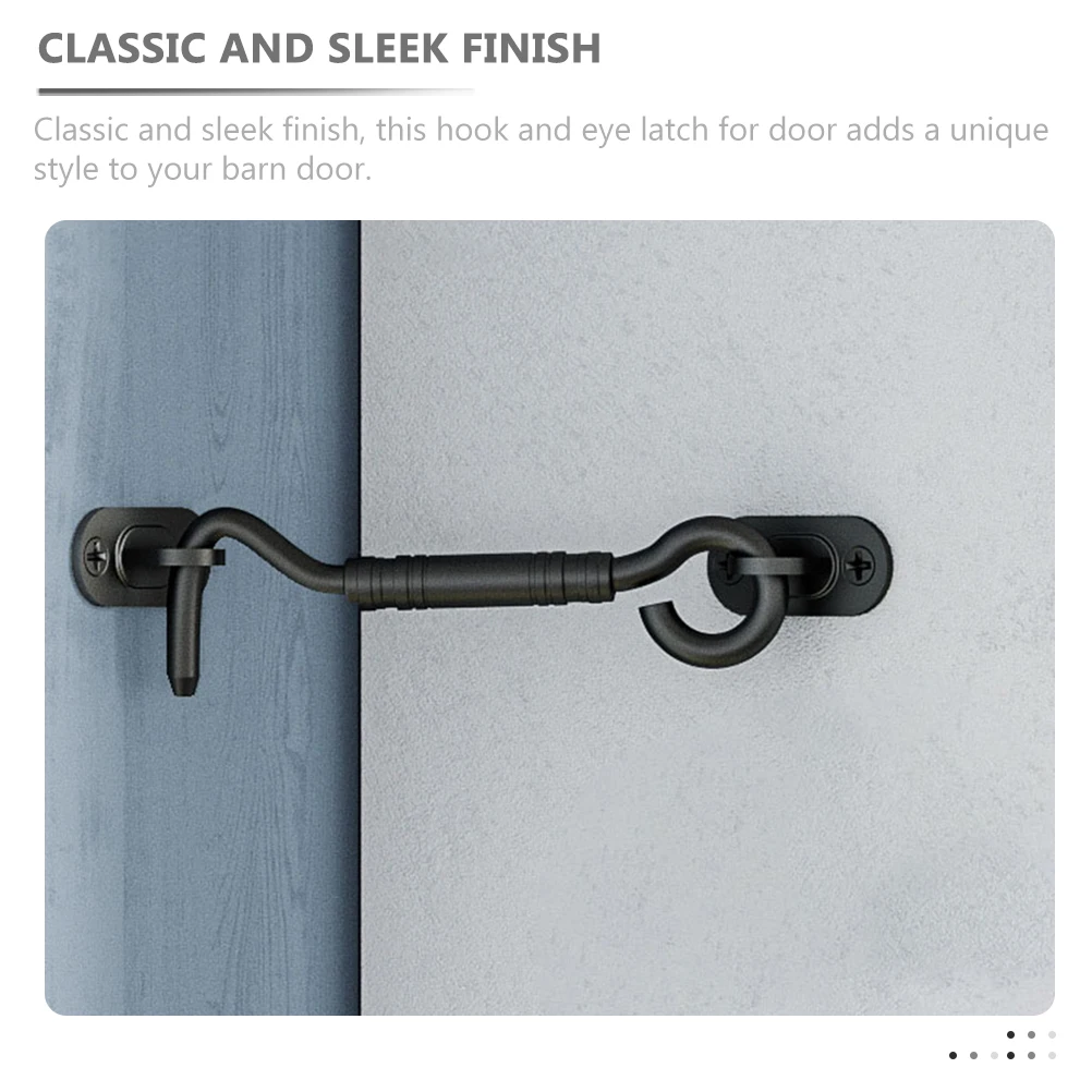 

1Set Barn Door Lock Stylish Hook and Eye Latch for Bedroom Doors Simple Elegance Hook Latch Bathroom Lock Barn Door Locks