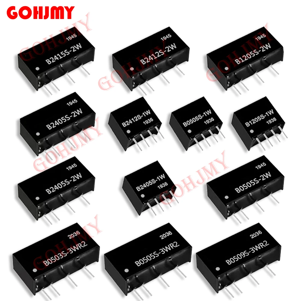 1W 2W 3W Power Module Converter B0303S B0512S B1205S B2405S B1212S A1212 Isolating Switching Power B0505S-1W B1212S-2W B2405S-3W