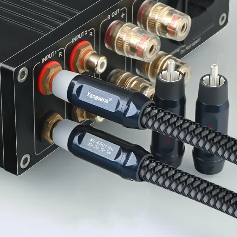 4 قطعة HiFi محول الصوت RCA التوصيل ذكر جاك النحاس لحام لتقوم بها بنفسك مكبر كهربائي CD Plyaer موصل #6