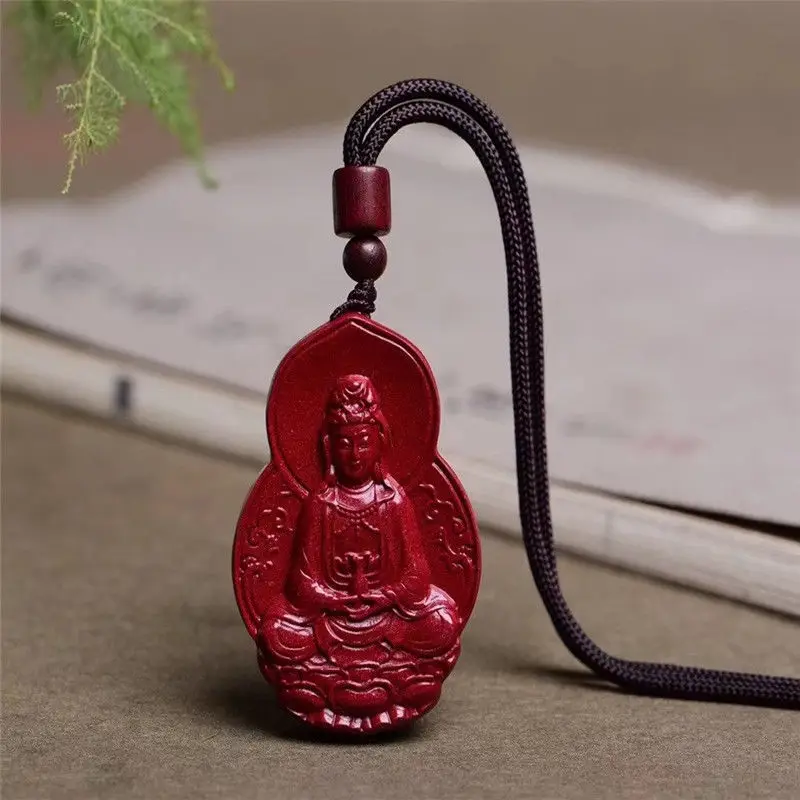 Natural Purple Gold South Sea Avalokitesvara Portable Children's Pendant Birth Year Men's and Women's Cin