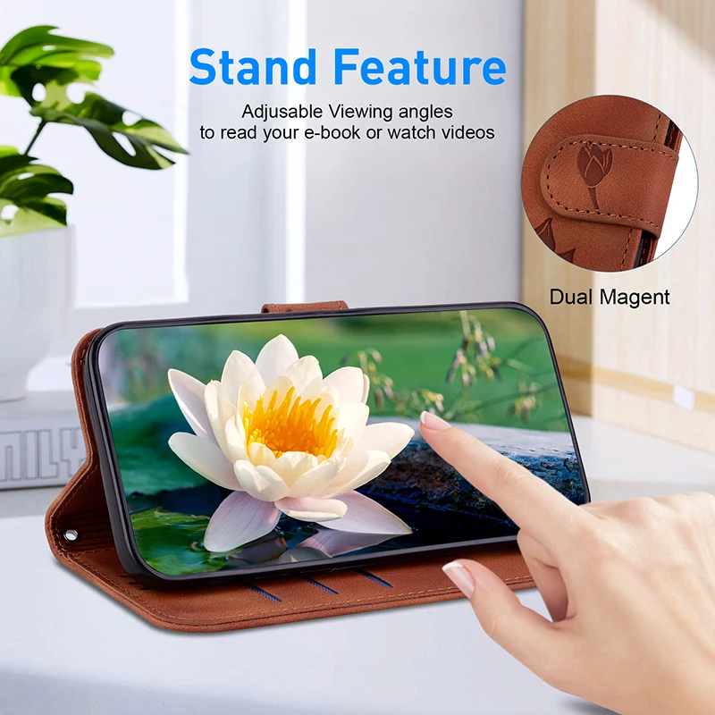 Casing Ponsel Kulit untuk Samsung Galaxy M32 M34 M53 M54 M13 M14 4G 5G M31S M21S M35 M55 M15 M16 M23 M36 Sampul Dompet Slot Kartu