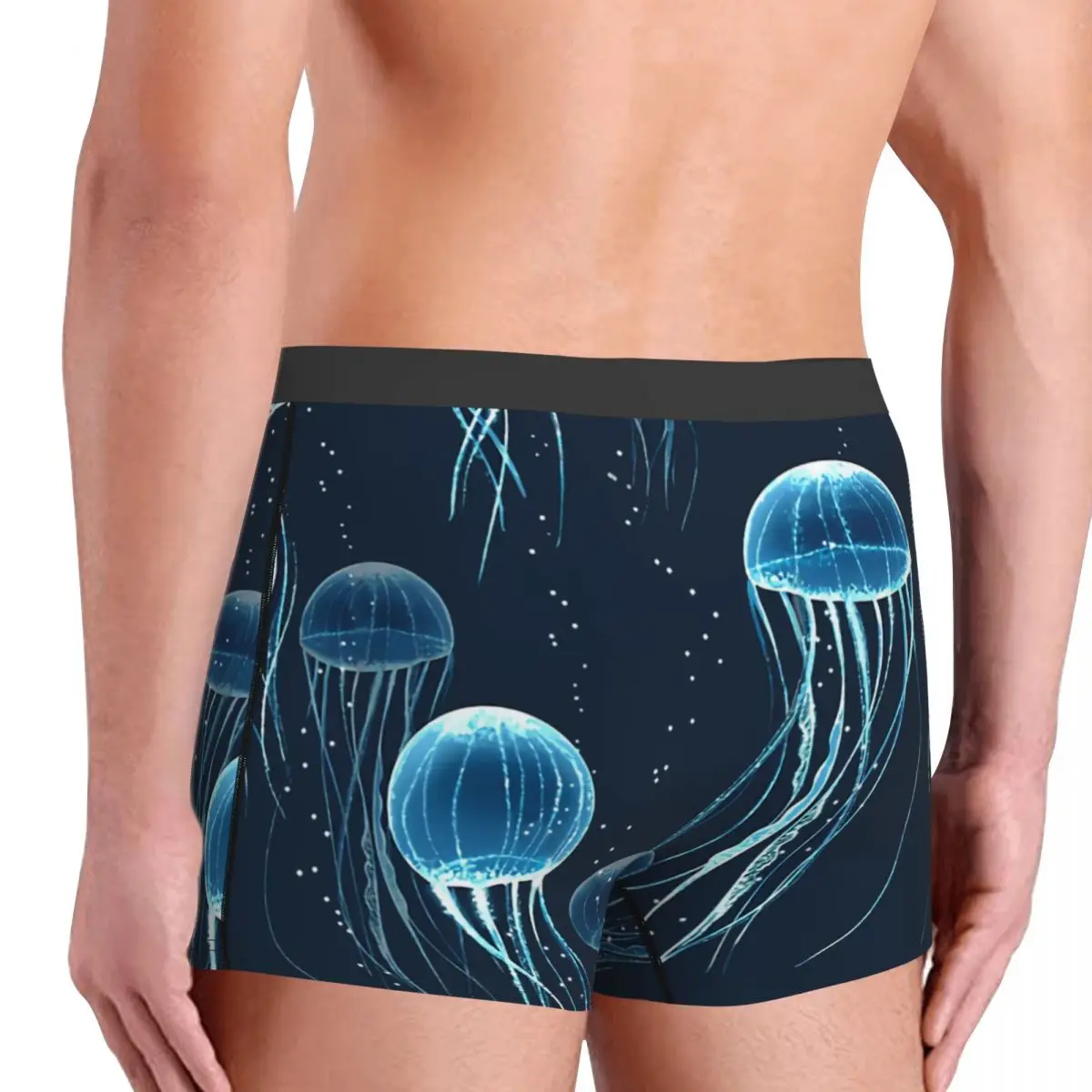 Glowing Jellyfish Man\'s Boxer Briefs Breathable Funny Underwear High Quality Print Shorts Gift Idea