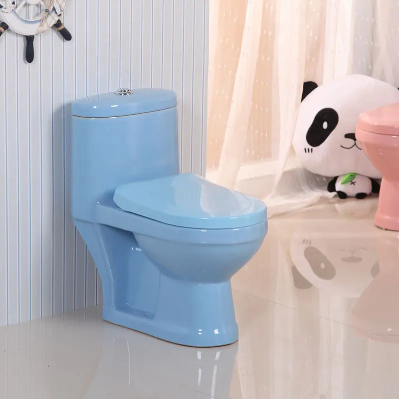 Children's ceramic colored toilet, kindergarten children use small toilets to sit in the toilet, defecation sitting urinal