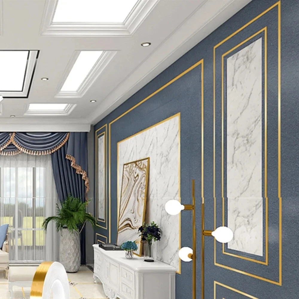 50M Tầng Miếng Dán Chống Thấm Nước Khoảng Cách Băng Dán Niêm Phong Dải Cho Thềm Trần Đồ Nội Thất Viền Trang Trí Phòng Khách Tự keo Dán