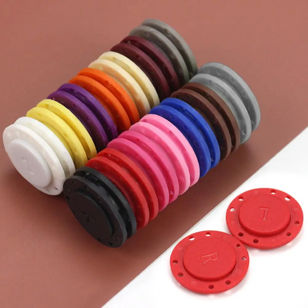 1 Pair 8 holes Magnetic Snap Fasteners Clasps Buttons Handbag Purse Wallet Snaps Clasps Clothes Buckle Sewing Magnet Buttons