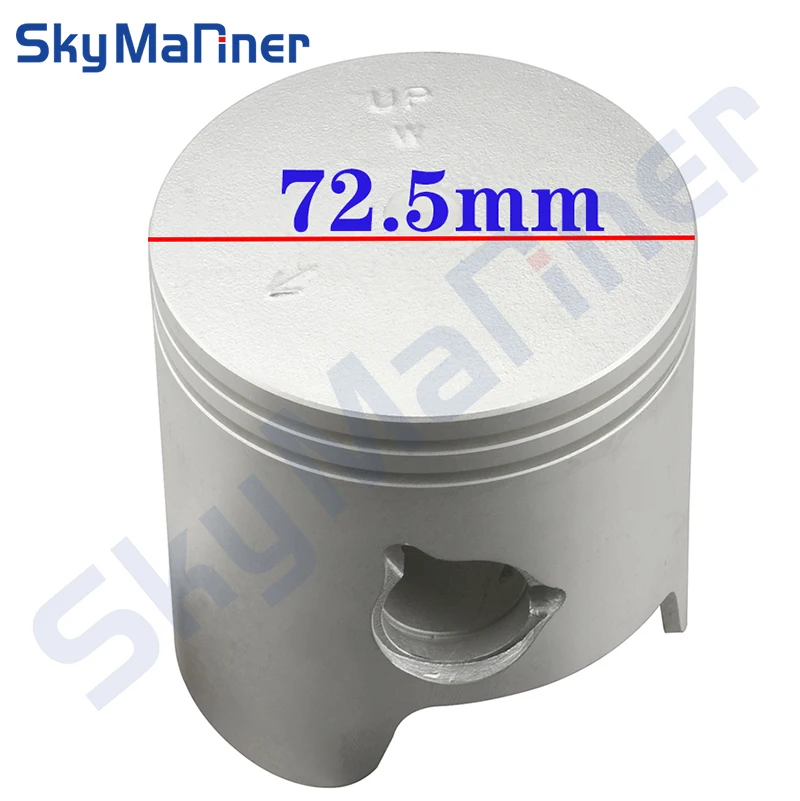 6K5-11636-03 Piston Kit 72.5MM 6K5-11601-22-00 piston ring For yamah outboard 60HP 6K5-11601-22 6K5-11636 6K5-11636-03-00