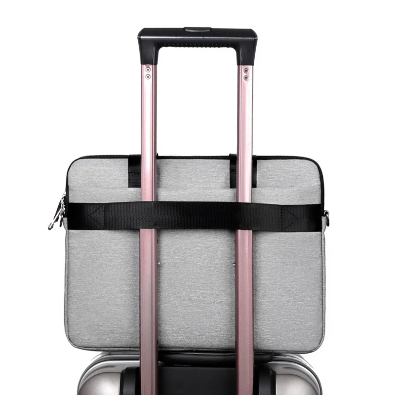 Business Multi-compartment Shockproof Water Computer Bag, Portable Shoulder Notebook 15-inch 17-inch Large-capacity Briefcase