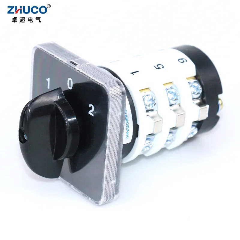 ZHUCO SZL9-20/3 20A ONOFFON 3 Phase 12 Screw Changeover Selector Universal Rotary Cam Switch Equipped With Ultrasonic Equipment