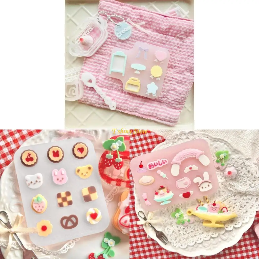N58F Convenient Alternative Shaped Ornament Moulds Reusable Mold for Handmade Crafts