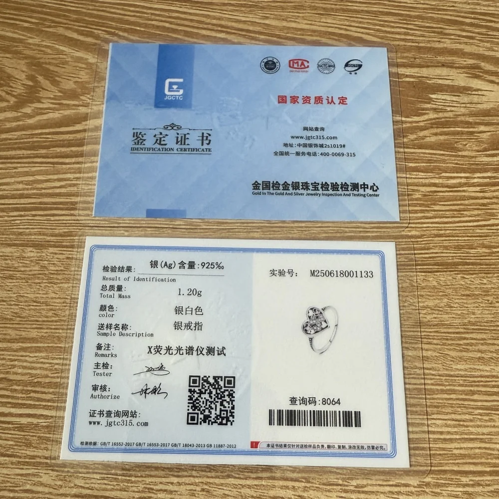 2025年新作 シルバー925 ハート型 花柄 パール 犬の指輪 繊細なジュエリー 女性への結婚式の贈り物に最適