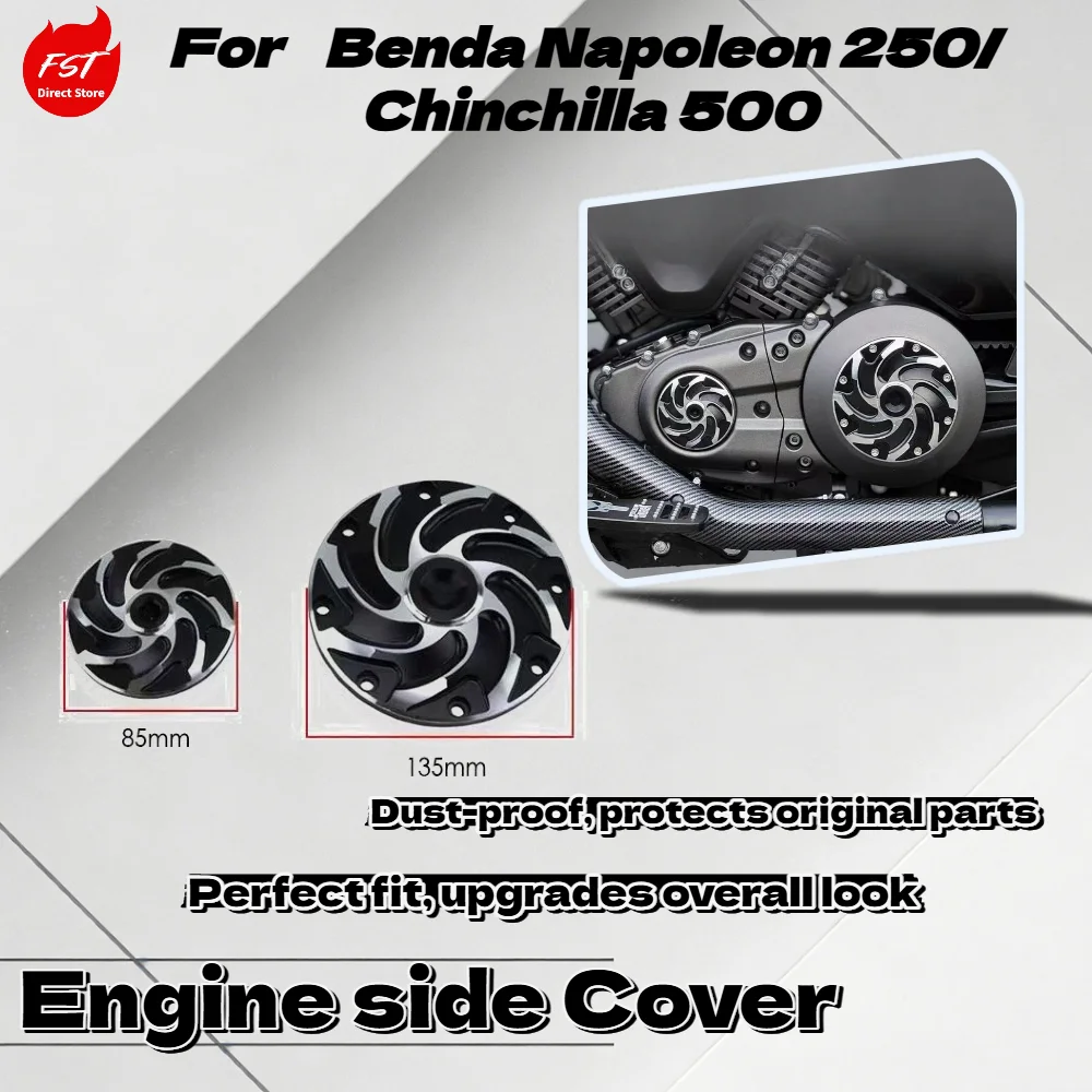 

For Benda Napoleon 250/ Chinchilla 500 Modified Engine Side Cover Left Sprocket Cover Magneto Motor Cover Accessories