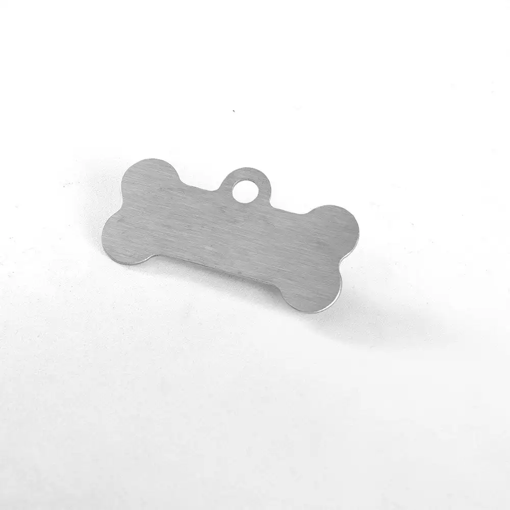 50 PCs Dog Pet Identification Bone Inox