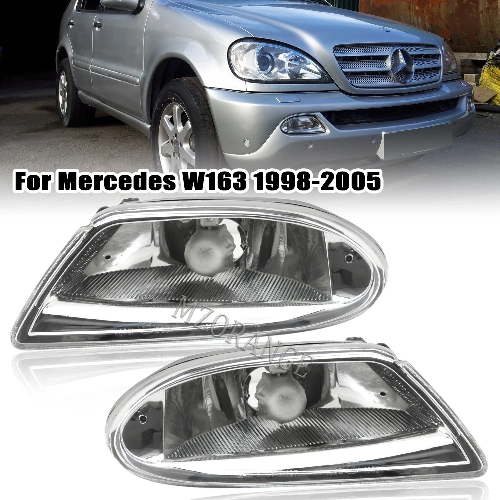 Fog Lights for Mercedes-Benz W163 1998-2005 ML350 ML500 ML430 ML320 ML55 Front Bumper Lamp Headlight 163 820 04 28 Car Accessory