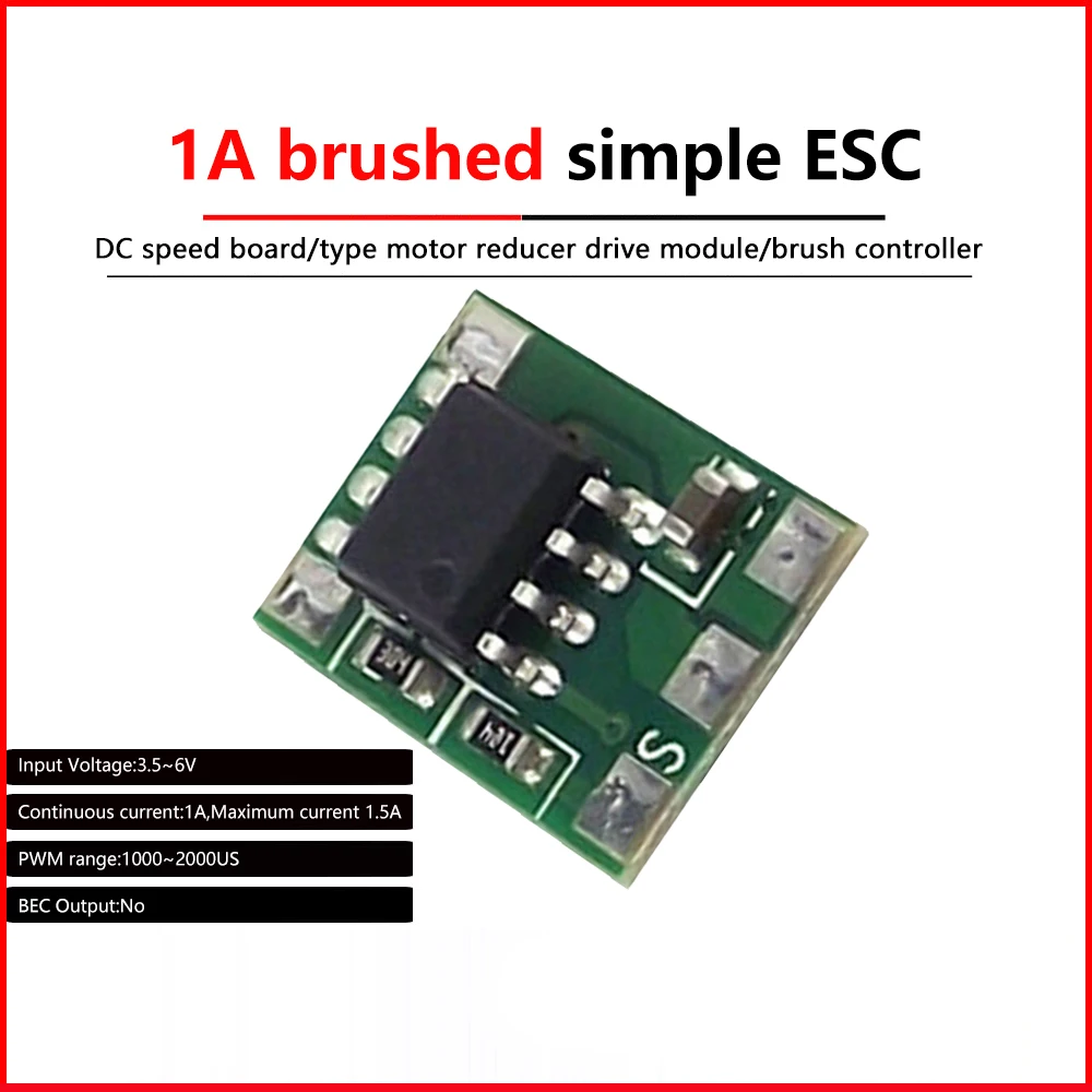 DC3.5-8.4V Dual Way Bidirectional Brushed ESC Speed Control for RC Model Boat Tank Brushed Motor Spare Parts