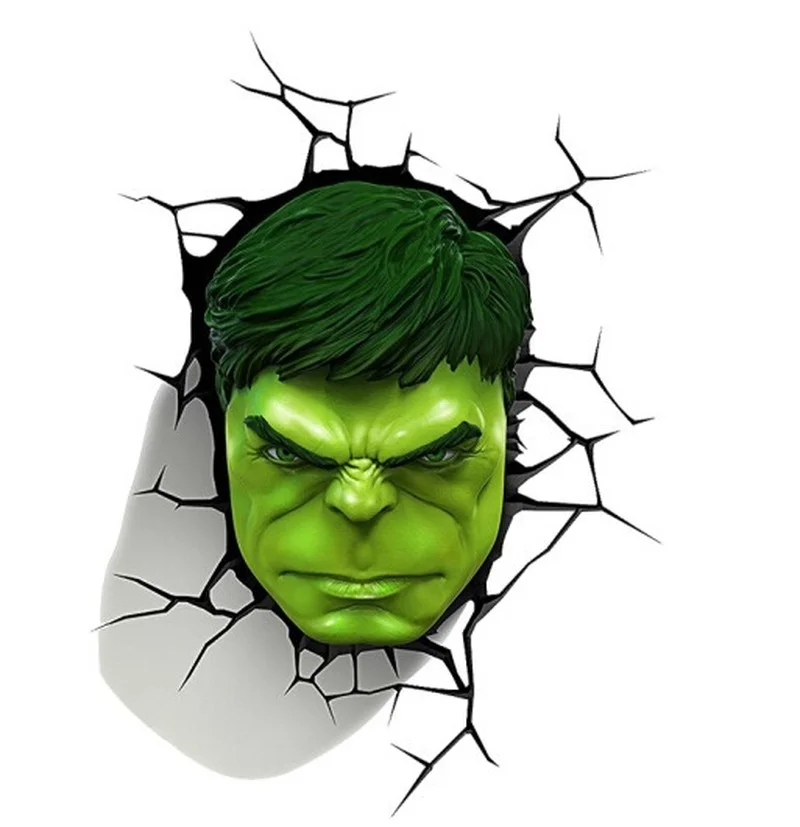 Disney The Avengers Hulk Car Sticker Home Decoration Wall Stick  Suitcase Sticke Cartoon Spiderman Anime Figure Auto Stickers