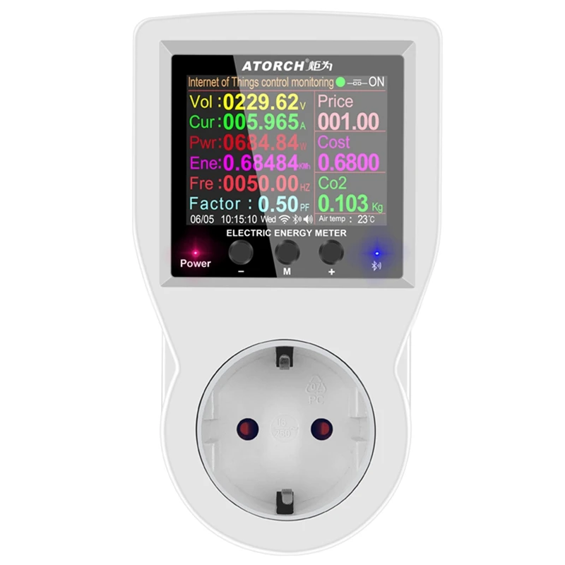 atorch wifi digital wattmeter potencia consumo de eletricidade medidor de energia ac 220v 01