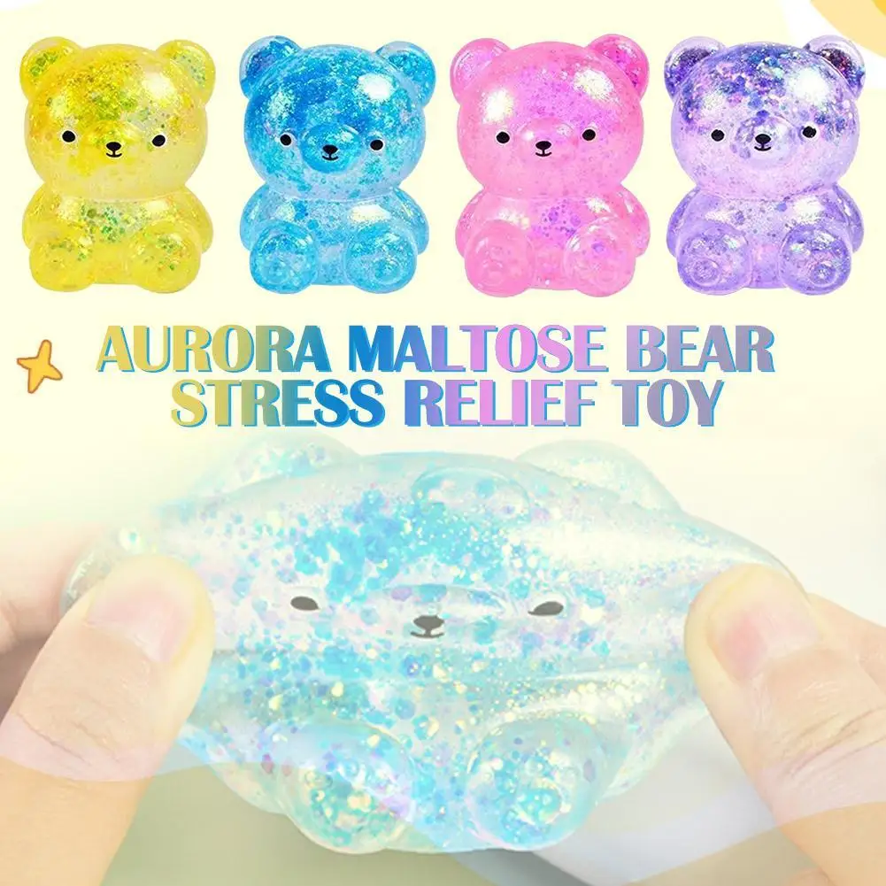 

Игрушка-антистресс Maltose Bear, медленно восстанавливающая форму, для снятия стресса, подарок для детей и взрослых