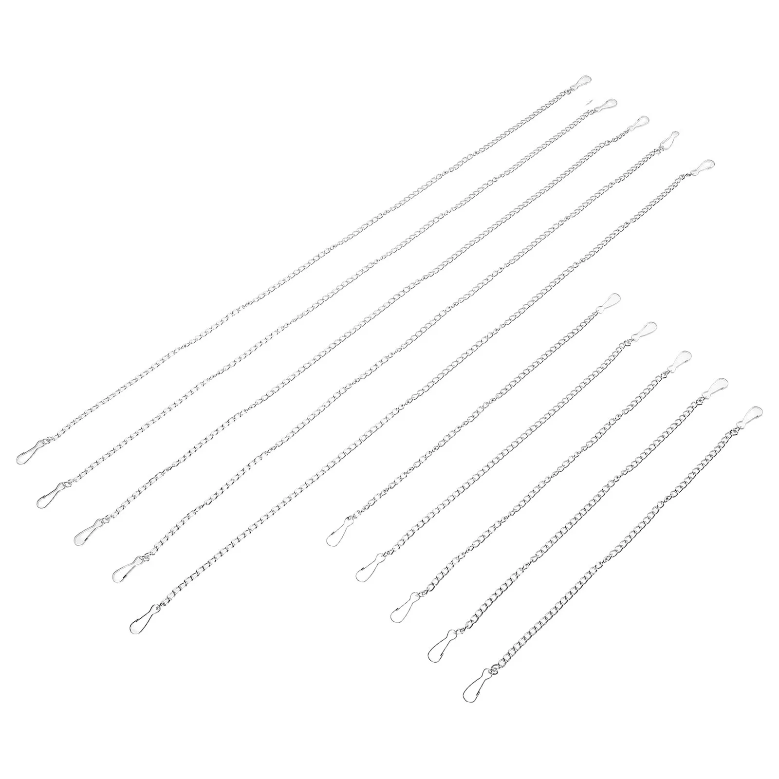 

10pcs Poster Hanging Chains Lightweight Iron Adjustable Hooks Craft Billboards Exhibitions Offices Decor Metal Hangers